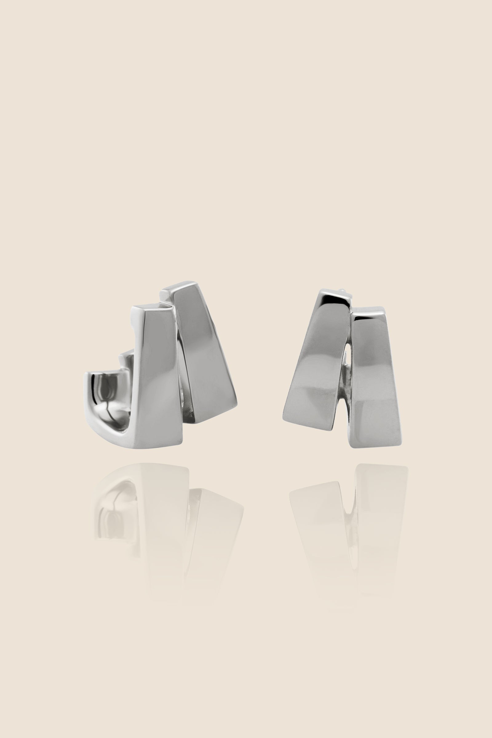 Scala Double Hoops (Pair)