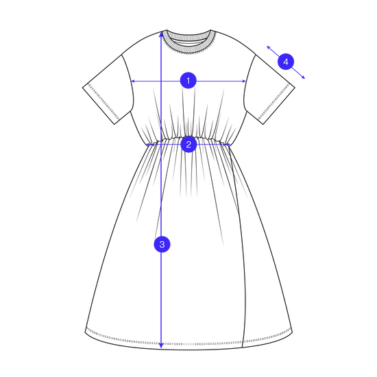 T Shirt Dancer Dress - Black | Elastic Waist | Kowtow