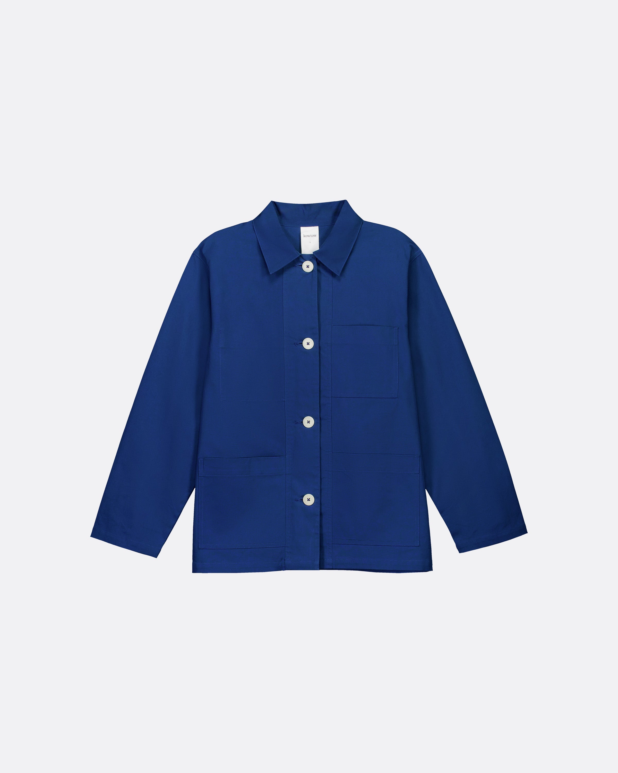 Shop Artisan Jacket - Factory Blue | Kowtow Clothing | Kowtow