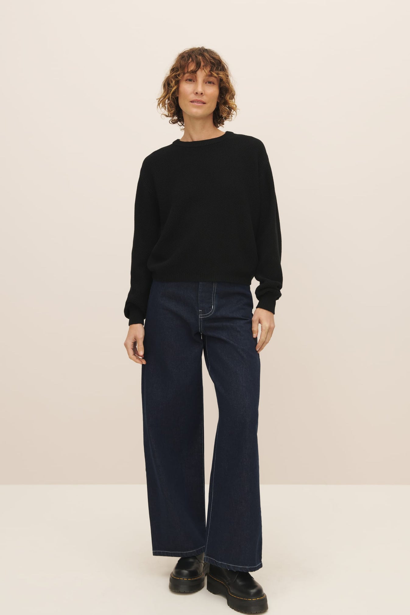 Shop Escape Crew - Black | Kowtow Clothing | Kowtow