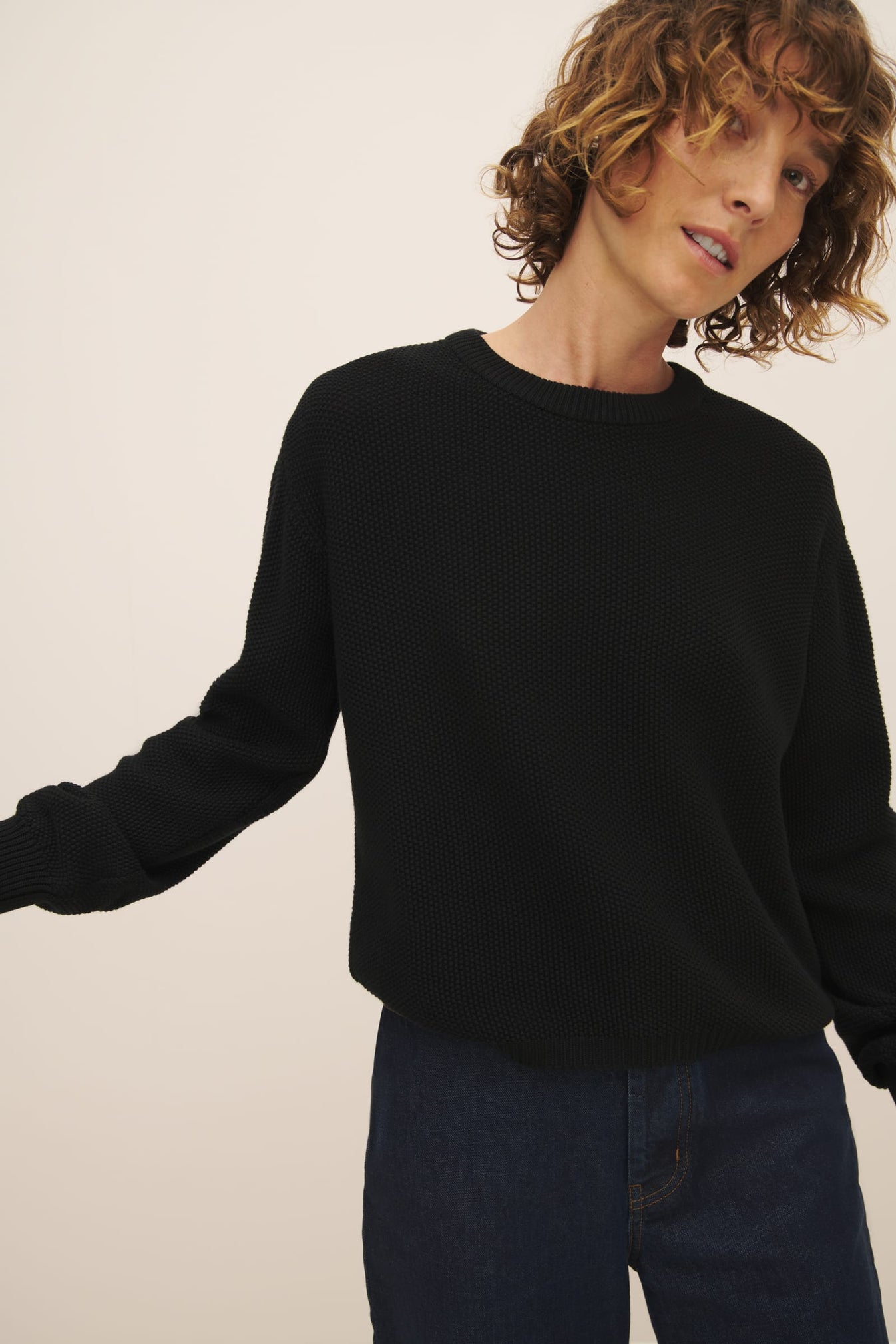 Shop Escape Crew - Black | Kowtow Clothing | Kowtow