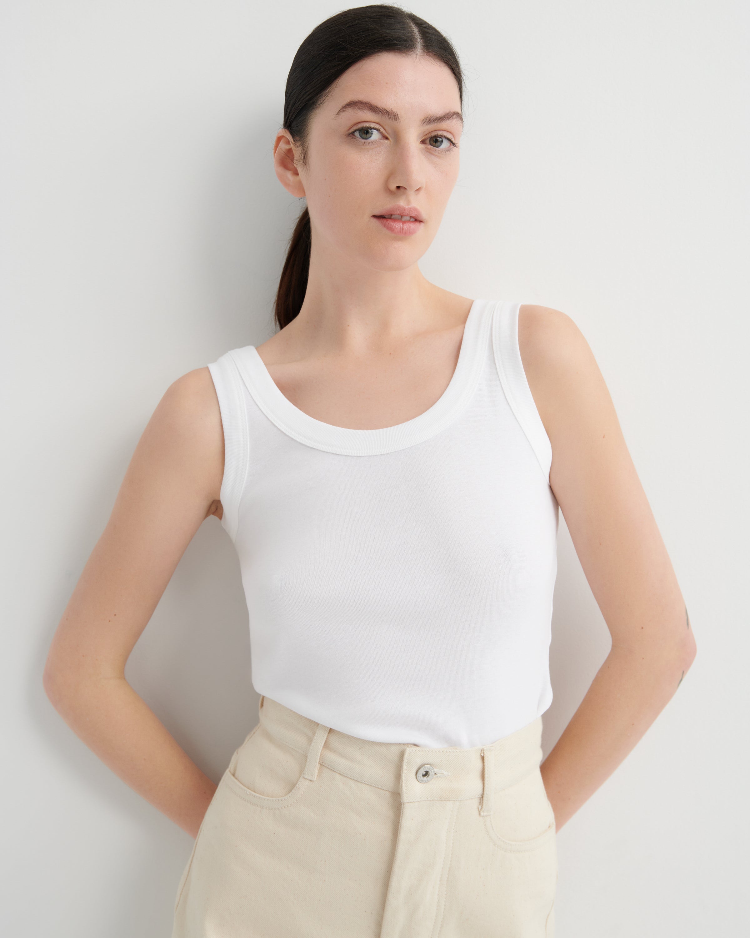 Shop Everyday Singlet - White
