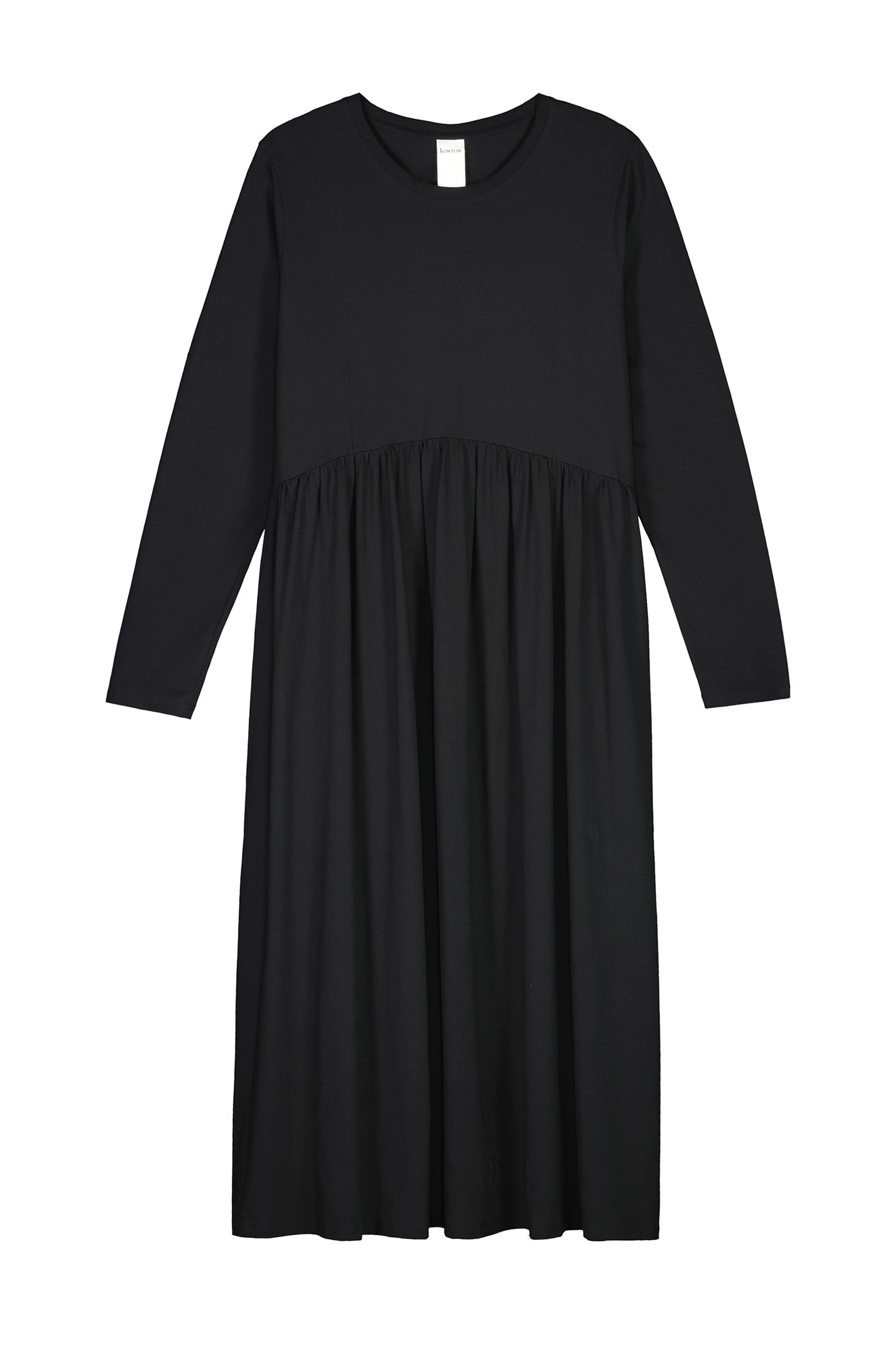 Long Sleeve Gather Dress