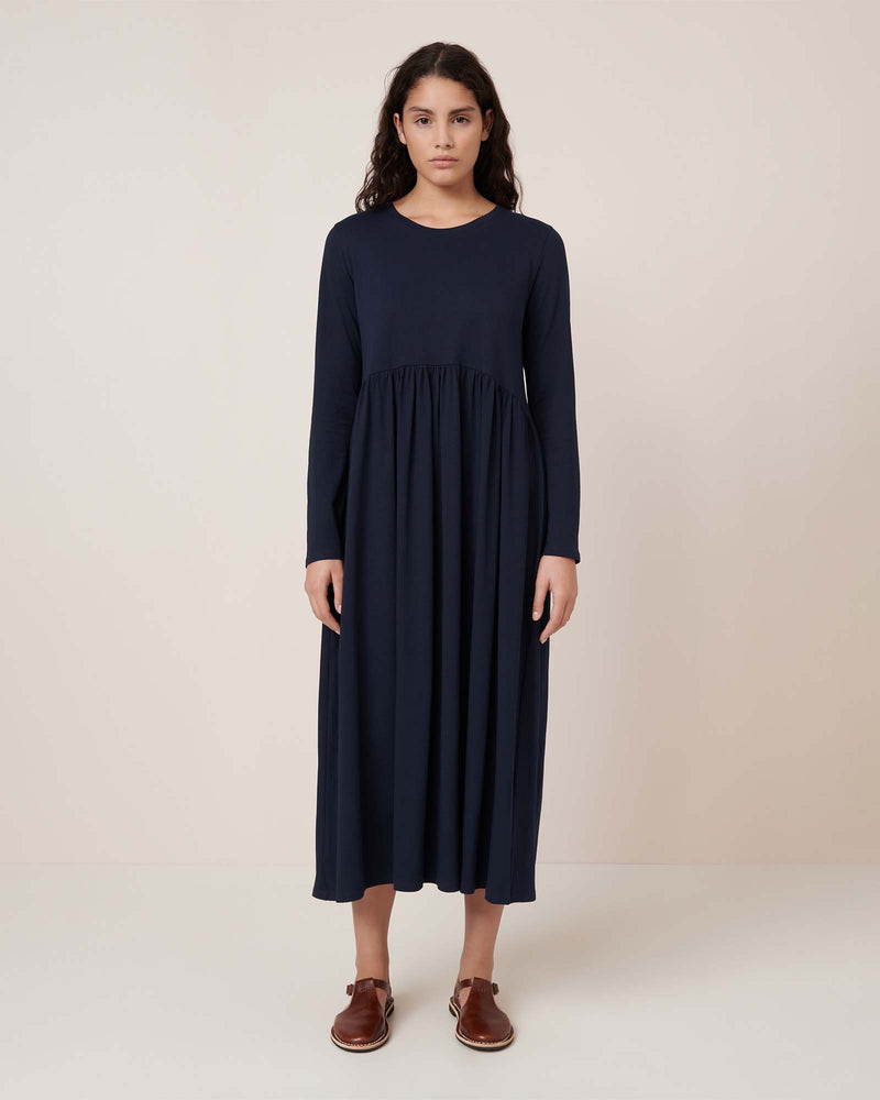 Long Sleeve Gather Dress