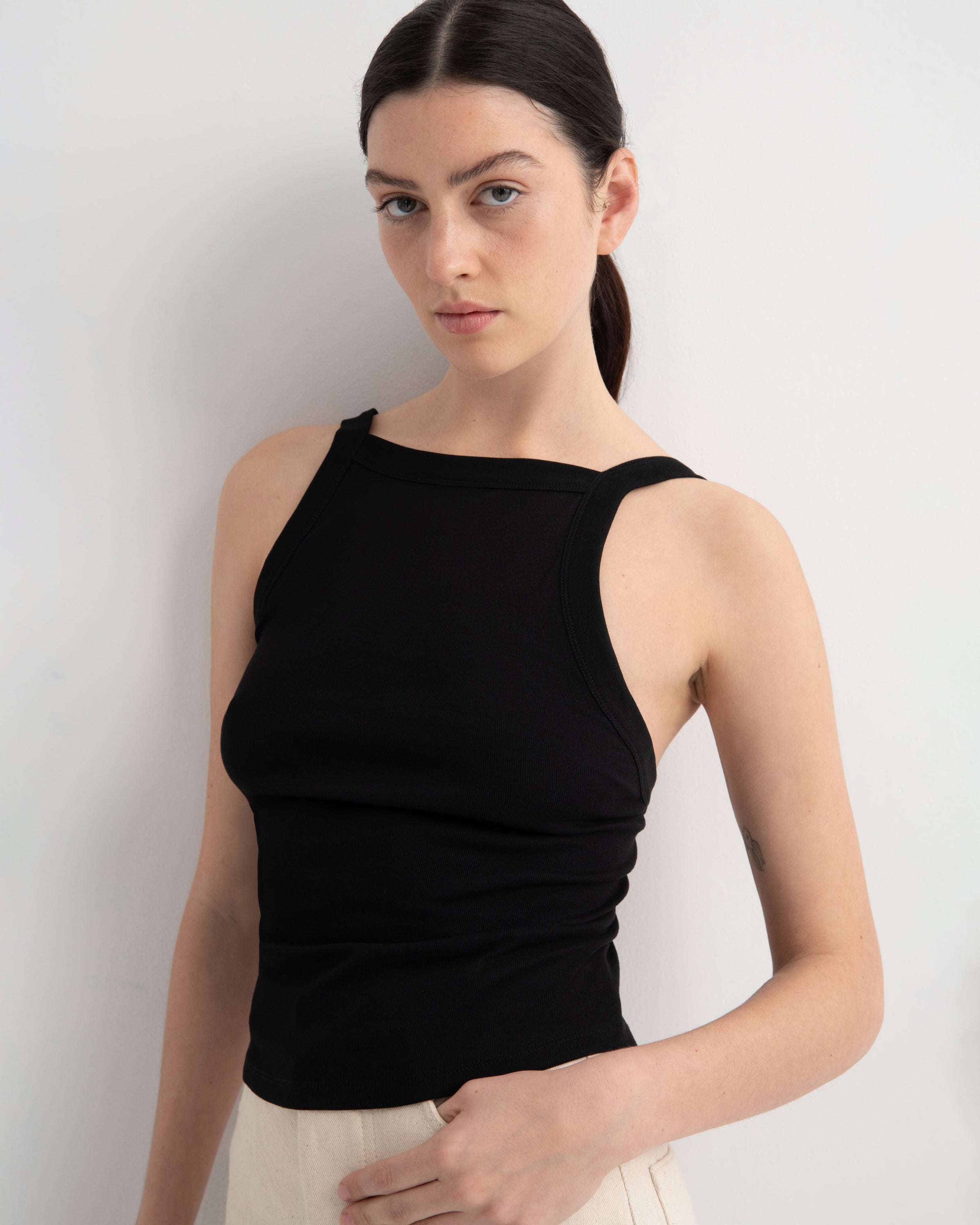 Shop Low Back Cami - Black