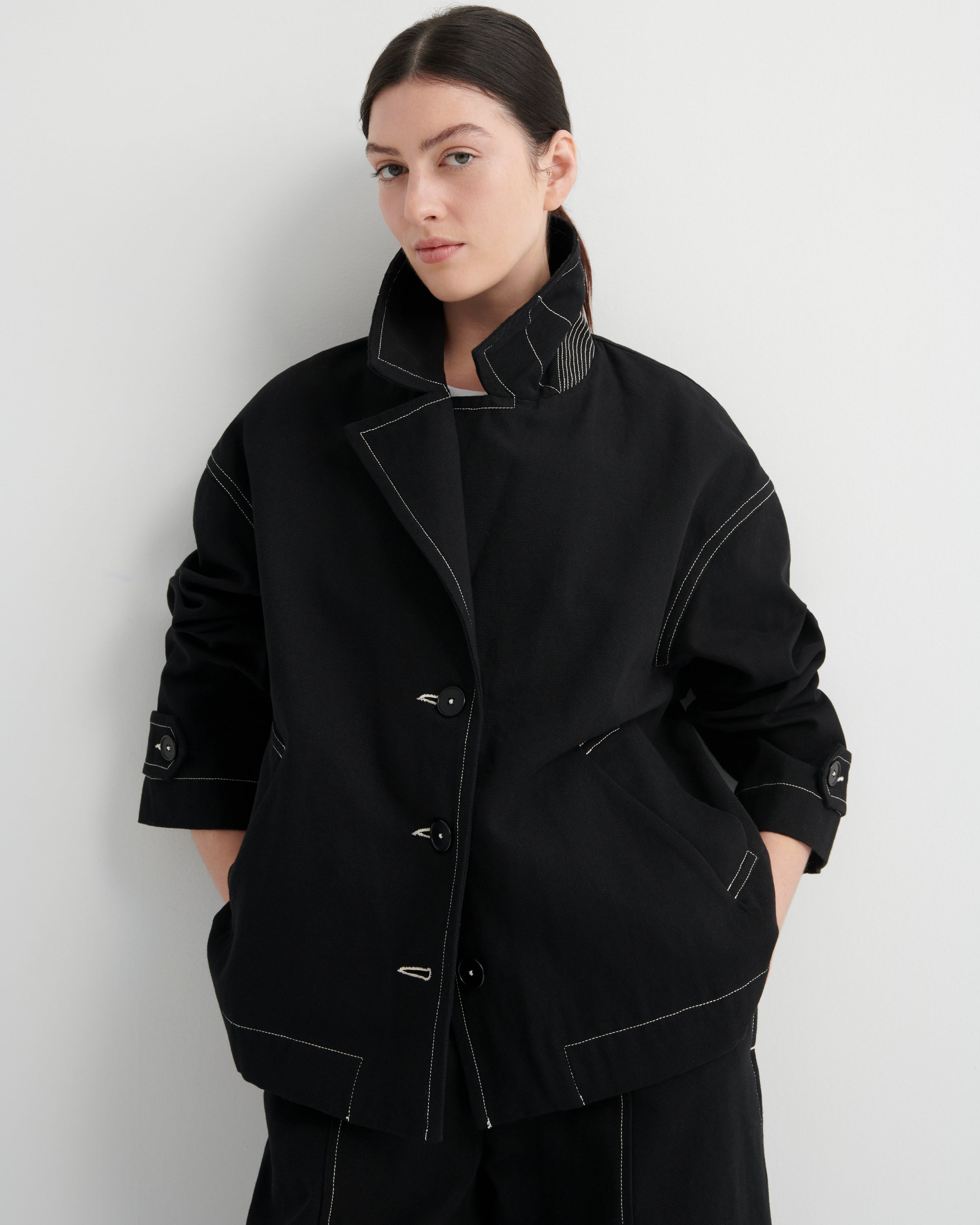 Shop Mural Jacket - Black | Kowtow Clothing | Kowtow