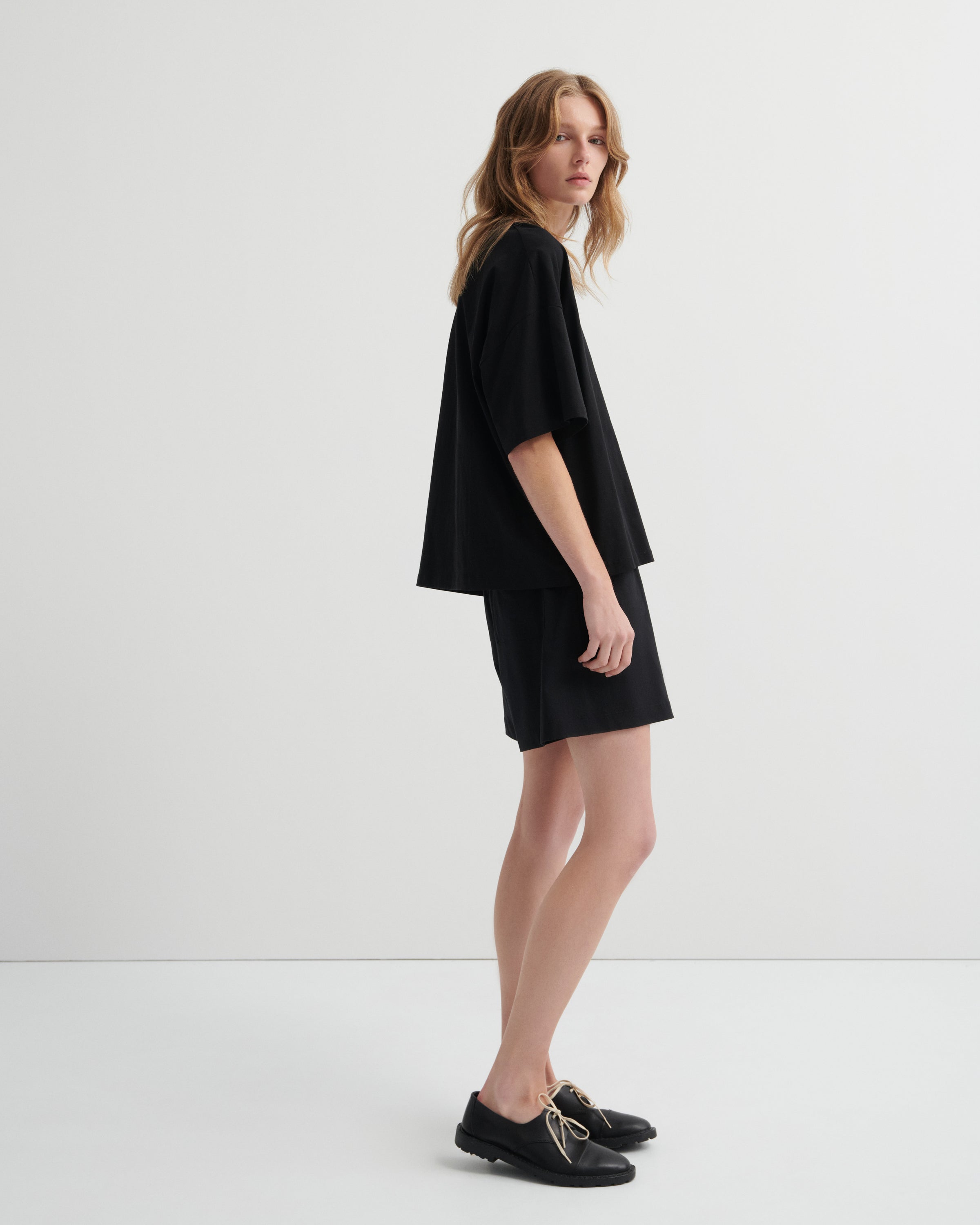 Shop Oversized Boxy Tee - Black