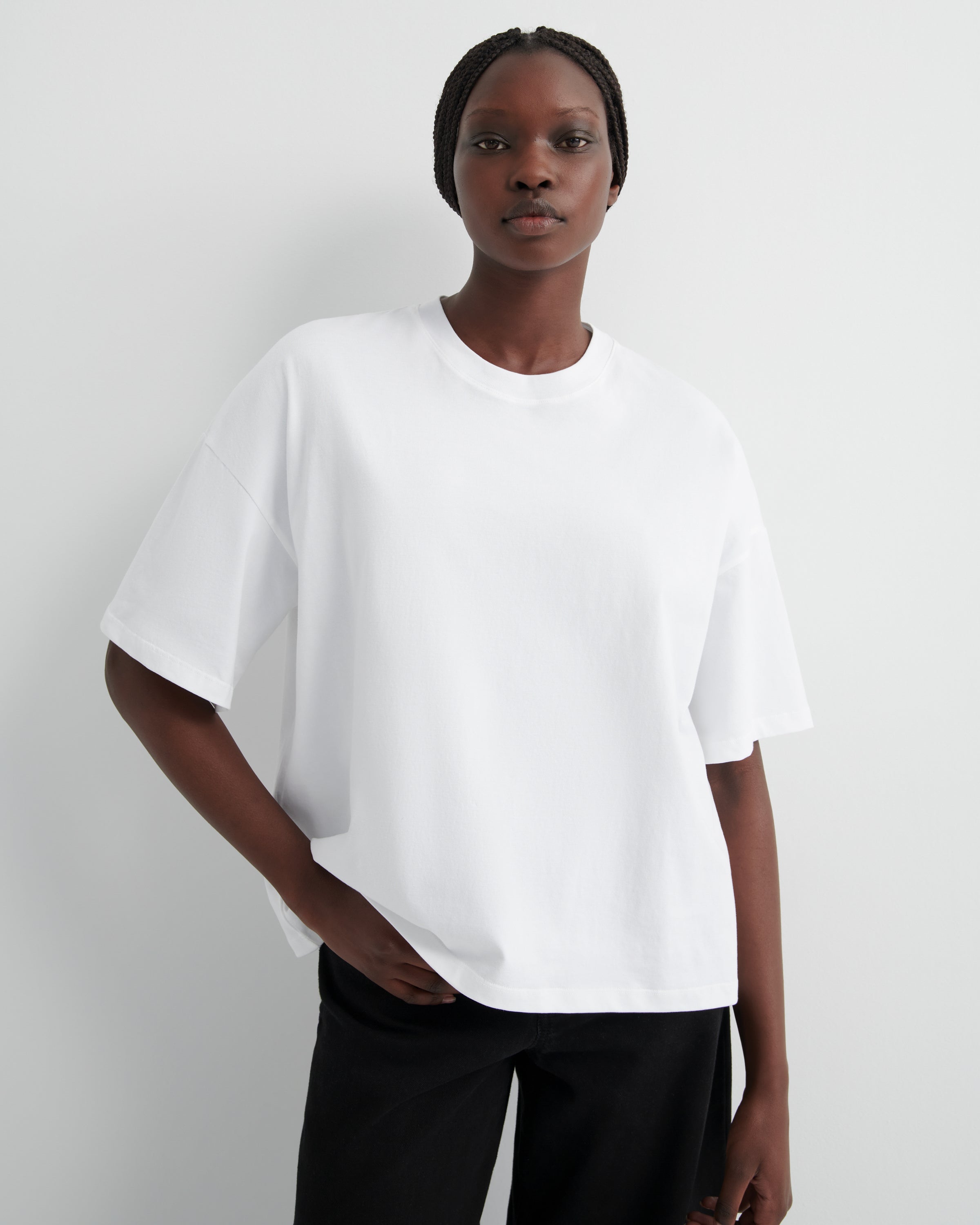 Shop Oversized Boxy Tee - White