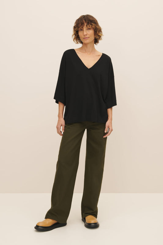 Oversized V Neck Top