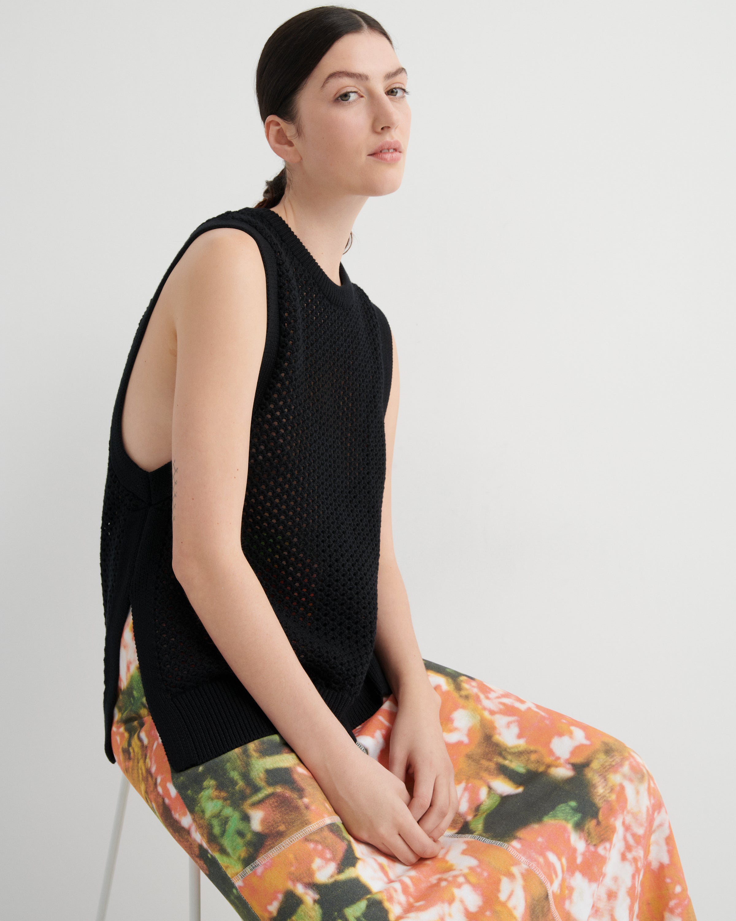 Pointelle Vest