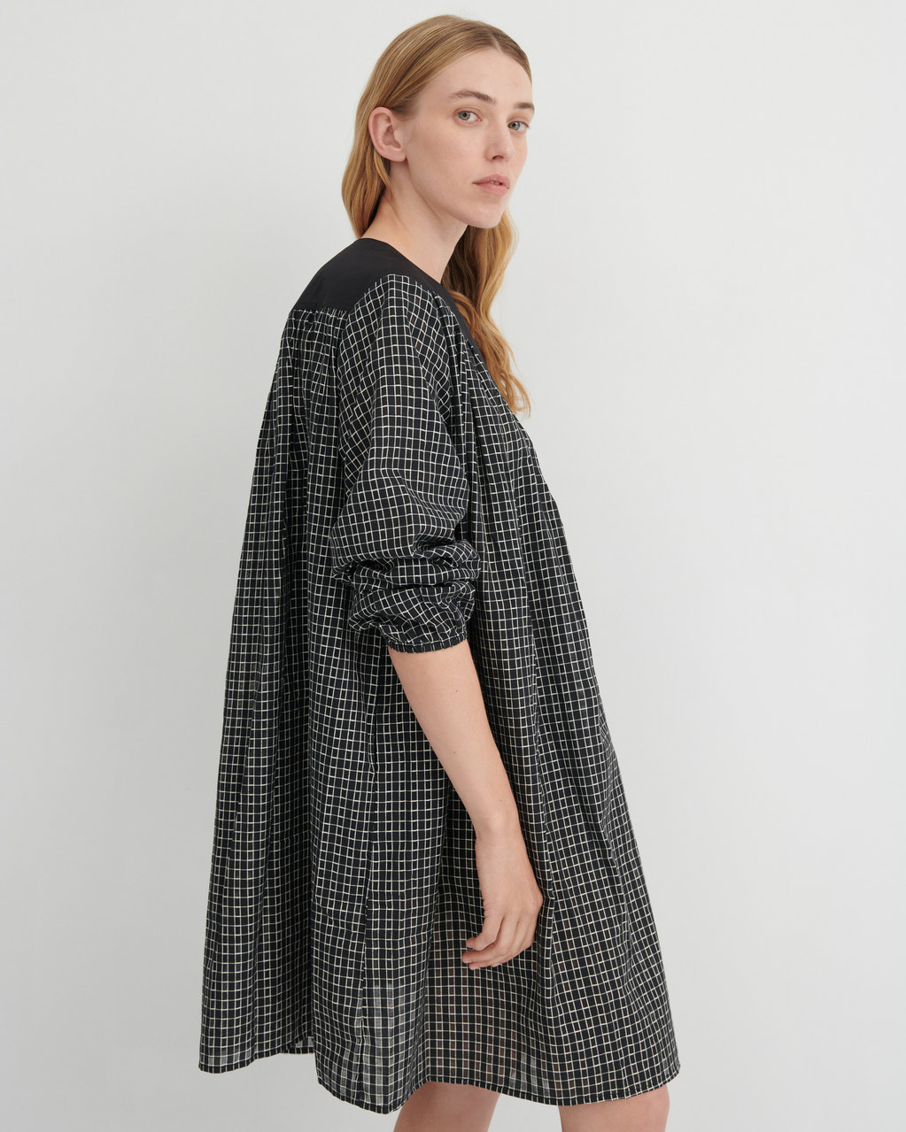 Rodeo Dress - Loom Check | Kowtow Clothing | Kowtow