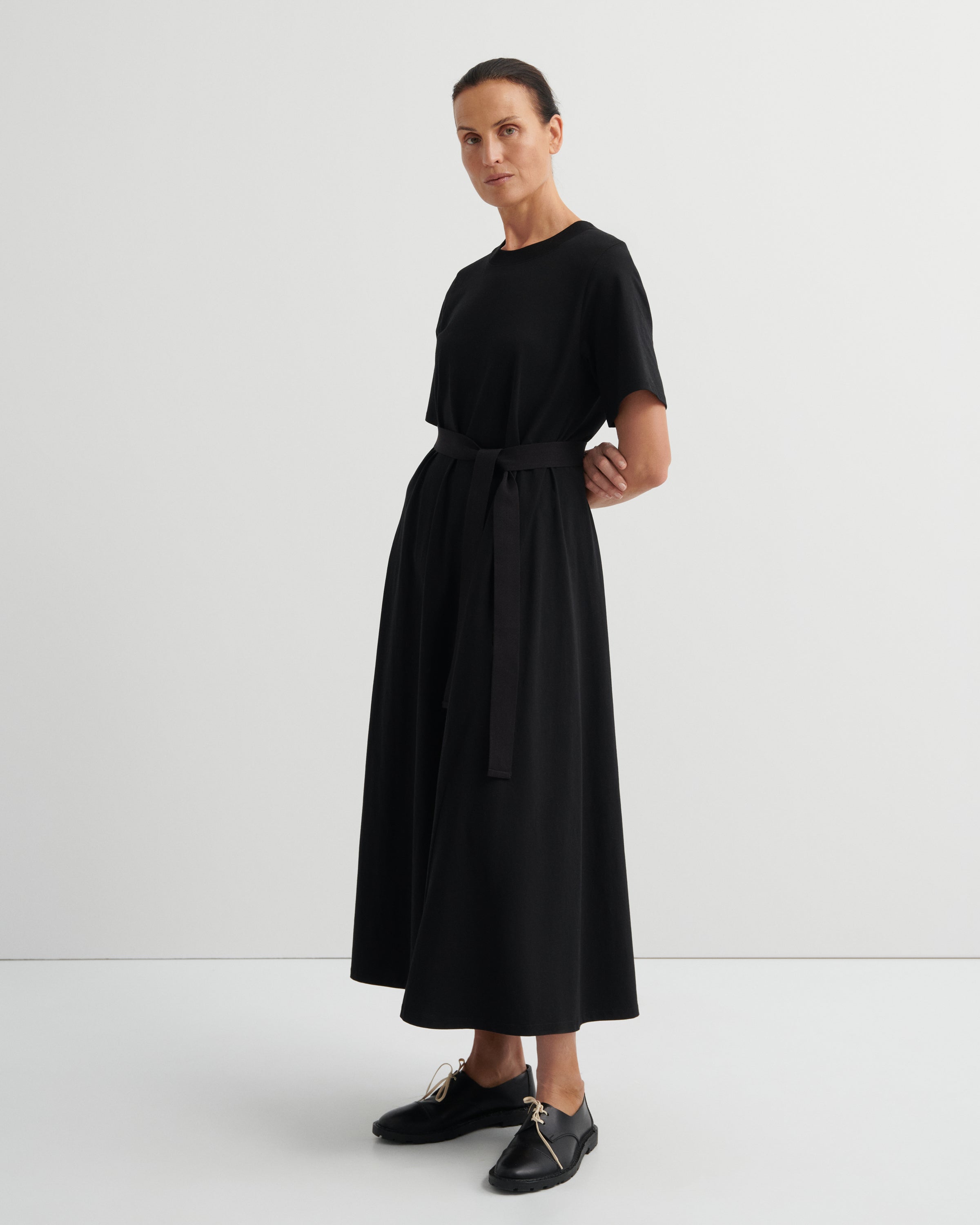 Shop Building Block T-Shirt Swing Dress - Black