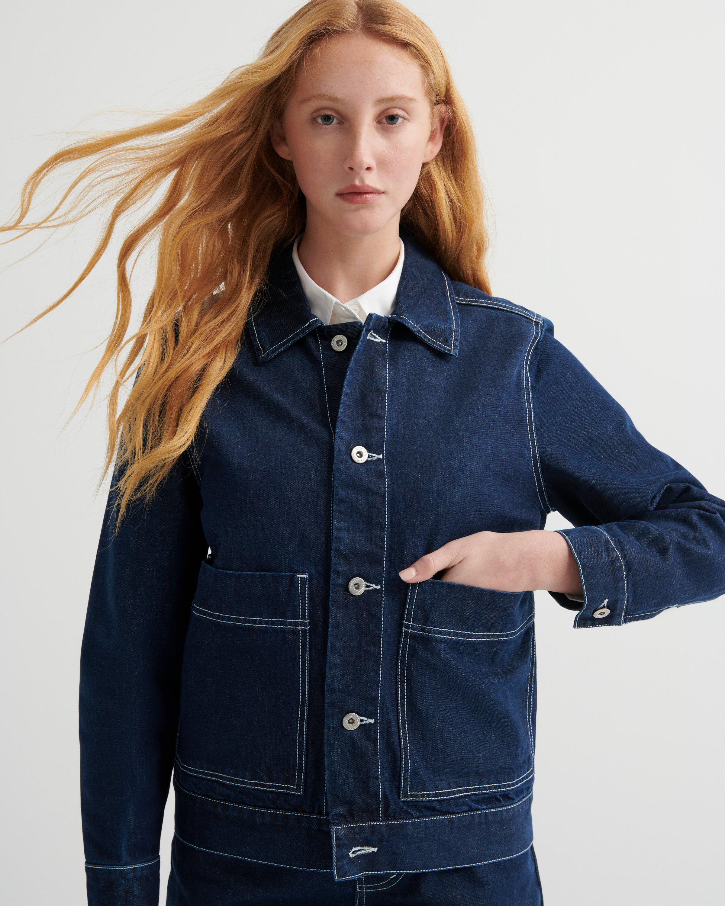 Shop Worker Jacket - Indigo Denim